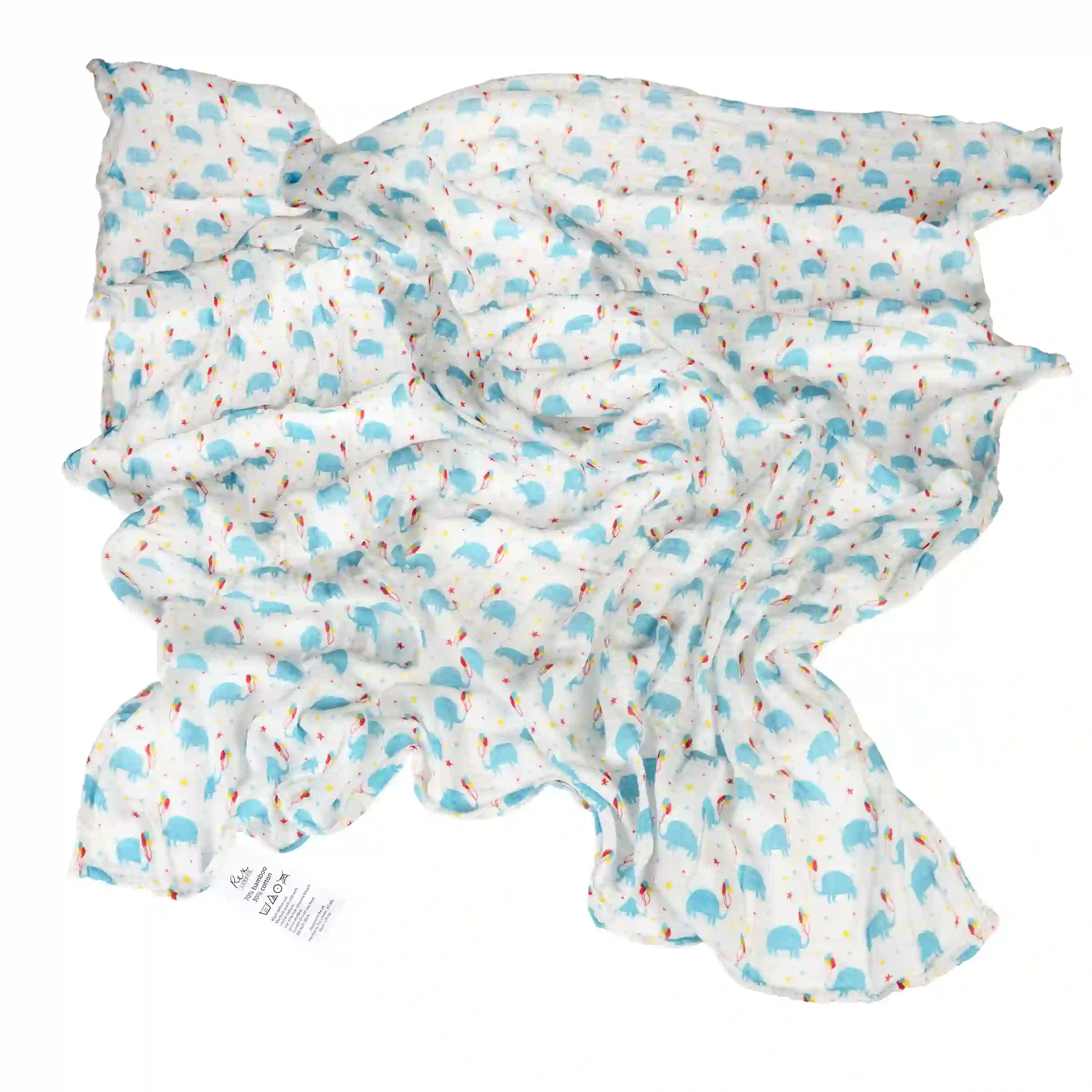 swaddling blanket - elephant party