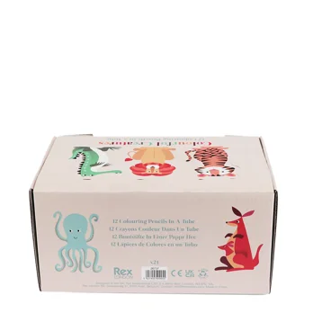 tube of colouring pencils - colourful creatures tube of colouring pencils - colourful creatures