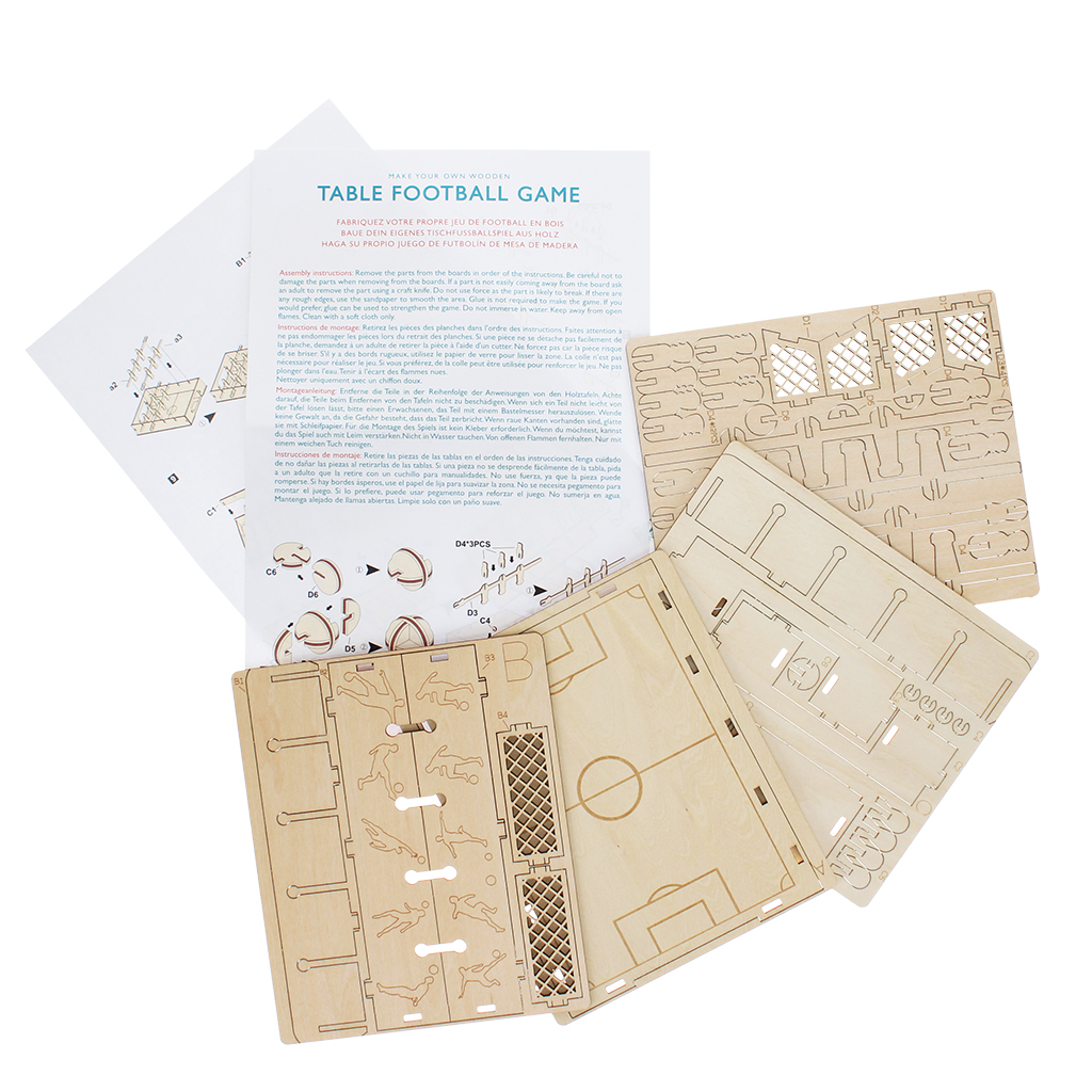 fabriquez votre propre jeu de table en bois - football