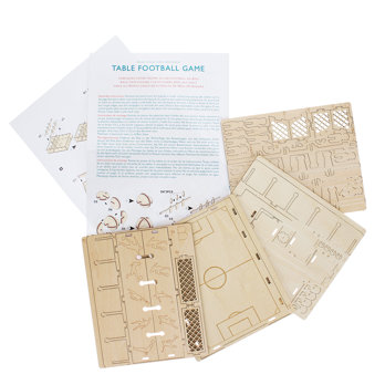 make your own wooden table game - football