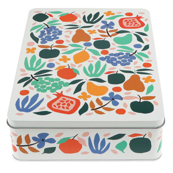 rectangular biscuit tin - fruits de provence