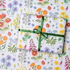 wrapping paper sheets - wild flowers wrapping paper sheets - wild flowers
