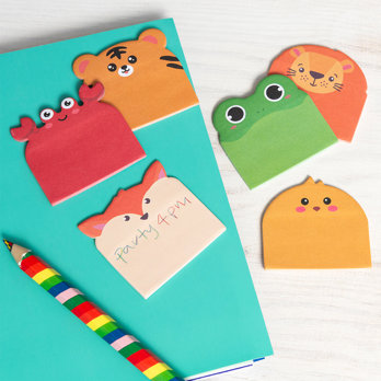 animal sticker notes