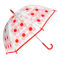 transparenter regenschirm - pink daisy