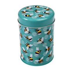 canister storage tin - bumblebee canister storage tin - bumblebee