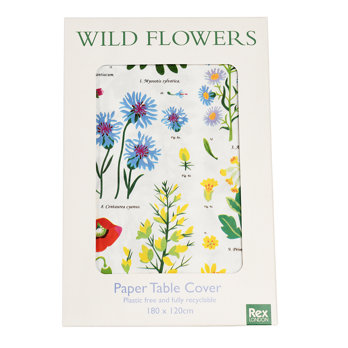 paper tablecloth (180x120cm)- wild flowers