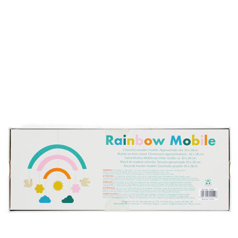 hölzernes mobilé - regenbogen
