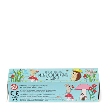 mini colouring and games - forest friends