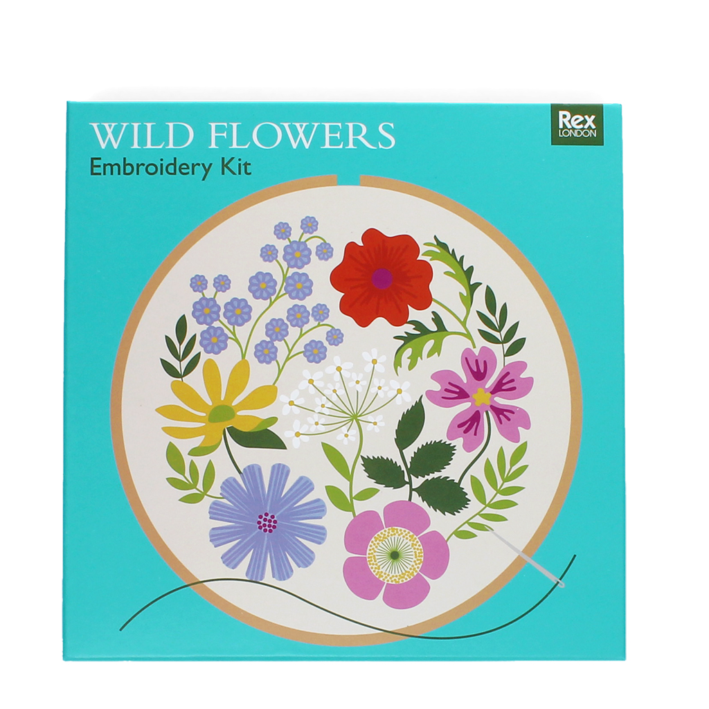 embroidery kit - wild flowers