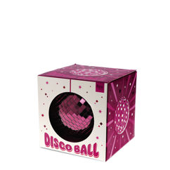hanging disco ball (10cm) - plum
