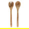 mango wood salad server set