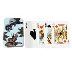 dinosaur mini playing cards - prehistoric land