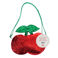glitzer-handtasche - cherry