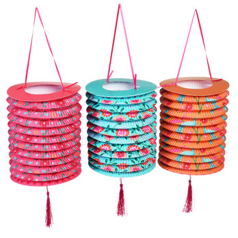set of 3 decorative paper lanterns