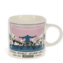 ceramic mug - tfl vintage poster "cup final" ceramic mug - tfl vintage poster "cup final"