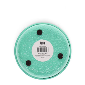 enamel trinket dish (10cm) - aqua