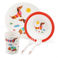 children's melamine dinner set (5 pieces) - sunny sausage dog