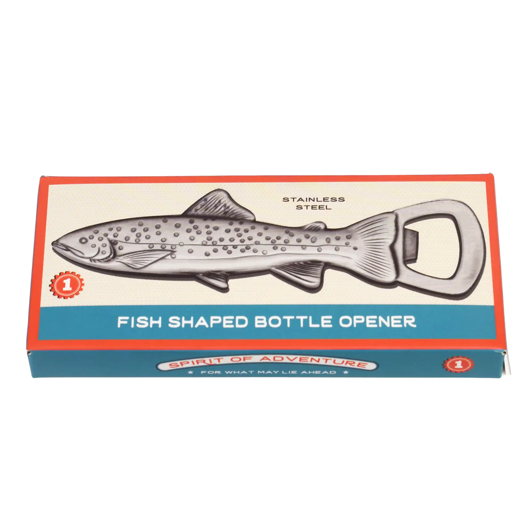 fish-shaped bottle opener - spirit of adventure