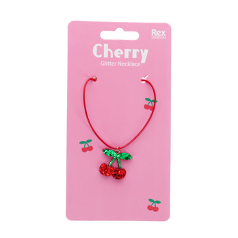 collier à paillettes - cherry