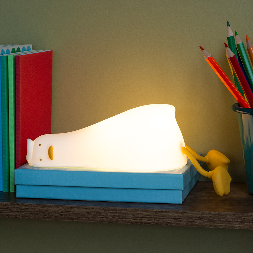 usb rechargeable dimmable night light - lazy duck