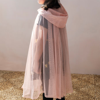 children's glitter cape - light pink