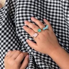 glitter rings (set of 3) - dog & cat glitter rings (set of 3) - dog & cat