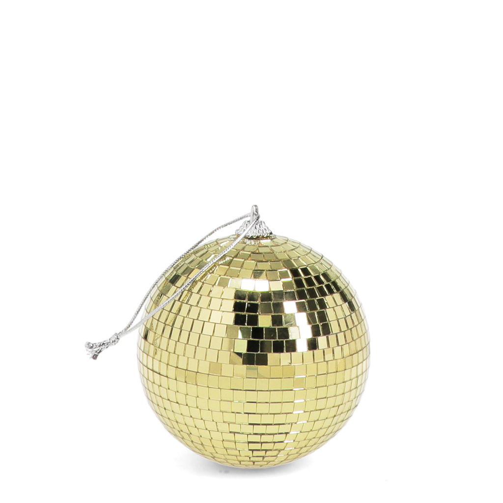 hanging disco ball (10cm) - gold