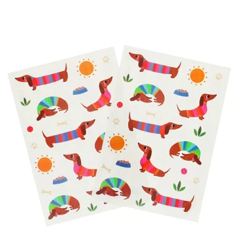 temporary tattoos - sunny sausage dog temporary tattoos - sunny sausage dog