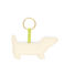 faux leather keyring - sausage dog