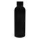 rubber coated steel bottle 500ml - black