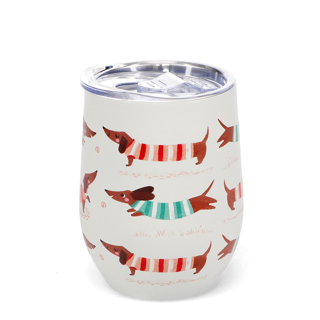 travel cup 350ml - sausage dog