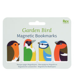 magnetic garden bird bookmarks (set of 4)