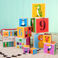 stacking blocks - colourful creatures