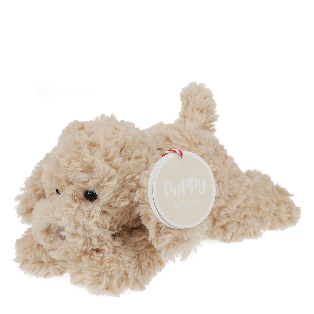 peluche douce - chien marron clair