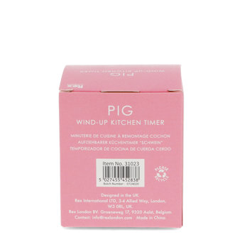 wind-up kitchen timer - pig