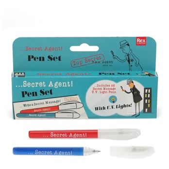 secret agent invisible ink spy pens (set of 2) secret agent invisible ink spy pens (set of 2)
