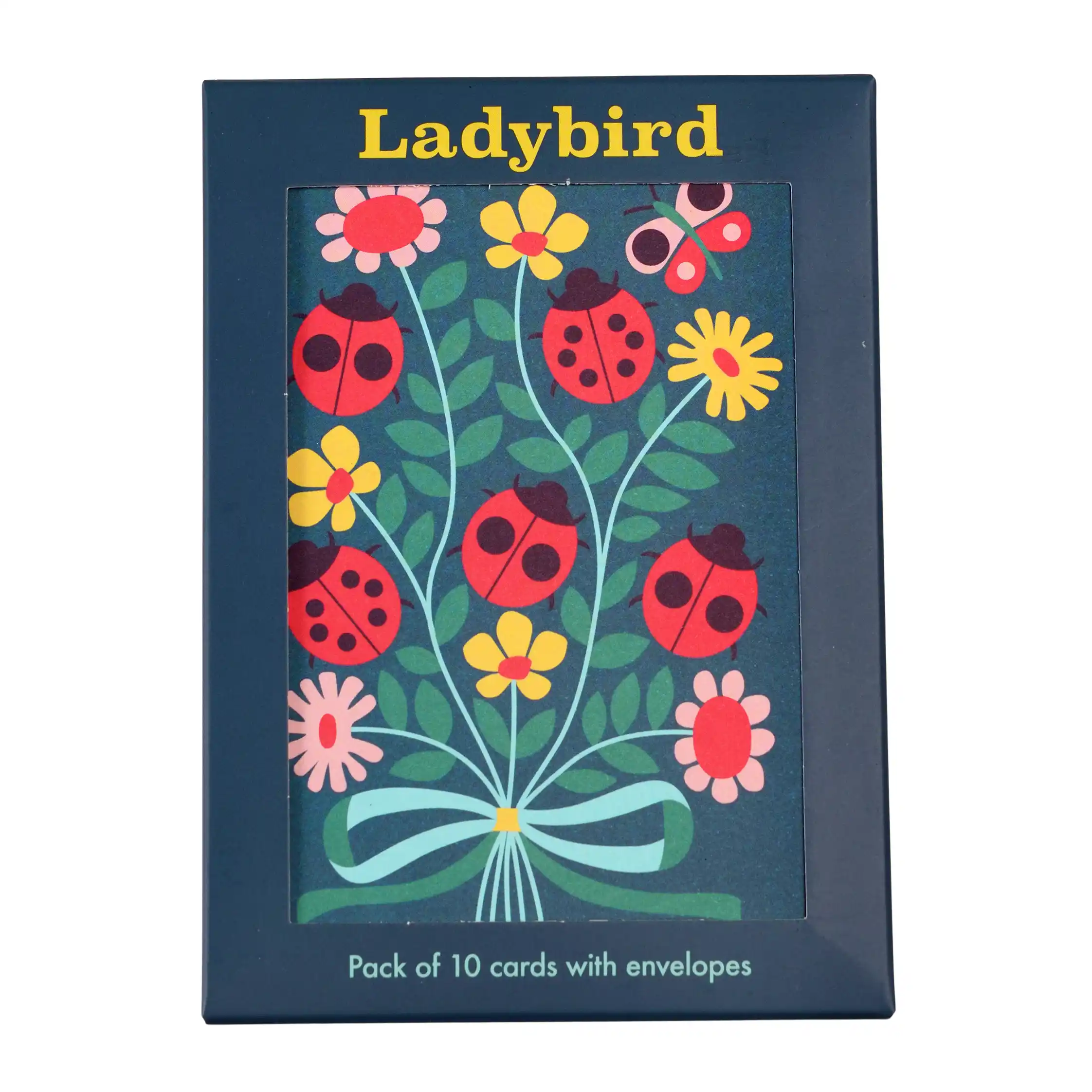 tarjetas de felicitación ladybird (paquete de 10)