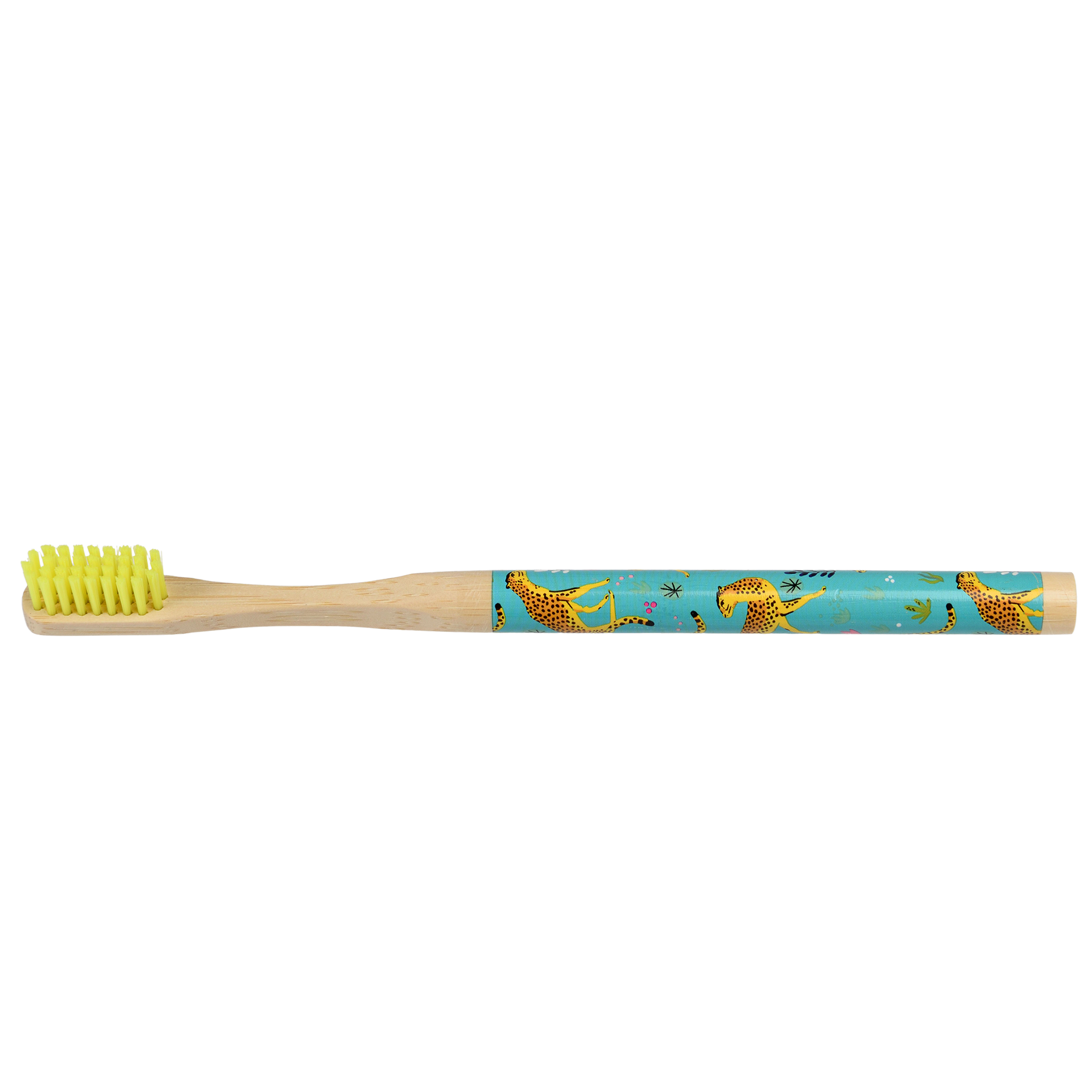 brosse à dents en bambou cheetah