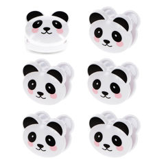 bag clips (set of 6) - panda