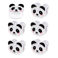 bag clips (set of 6) - panda