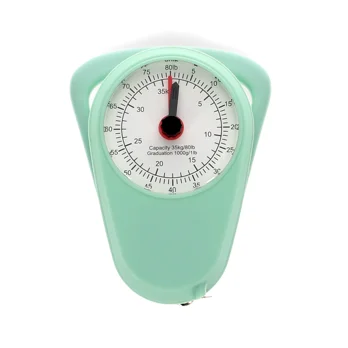 travel scales with tape measure - pistachio green travel scales with tape measure - pistachio green