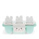 bunny ear ice lolly mould - teal