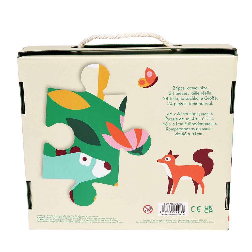 floor puzzle (24 pieces) - woodland