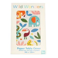 couverture de table en papier wild wonders (180x120cm)
