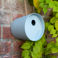 round bamboo fibre birdhouse - blue