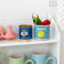 pots de rangement en métal citron et harissa (lot de 2)