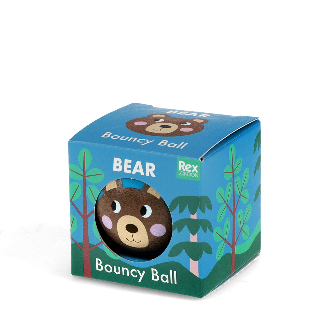 bouncy ball - bear (blue)