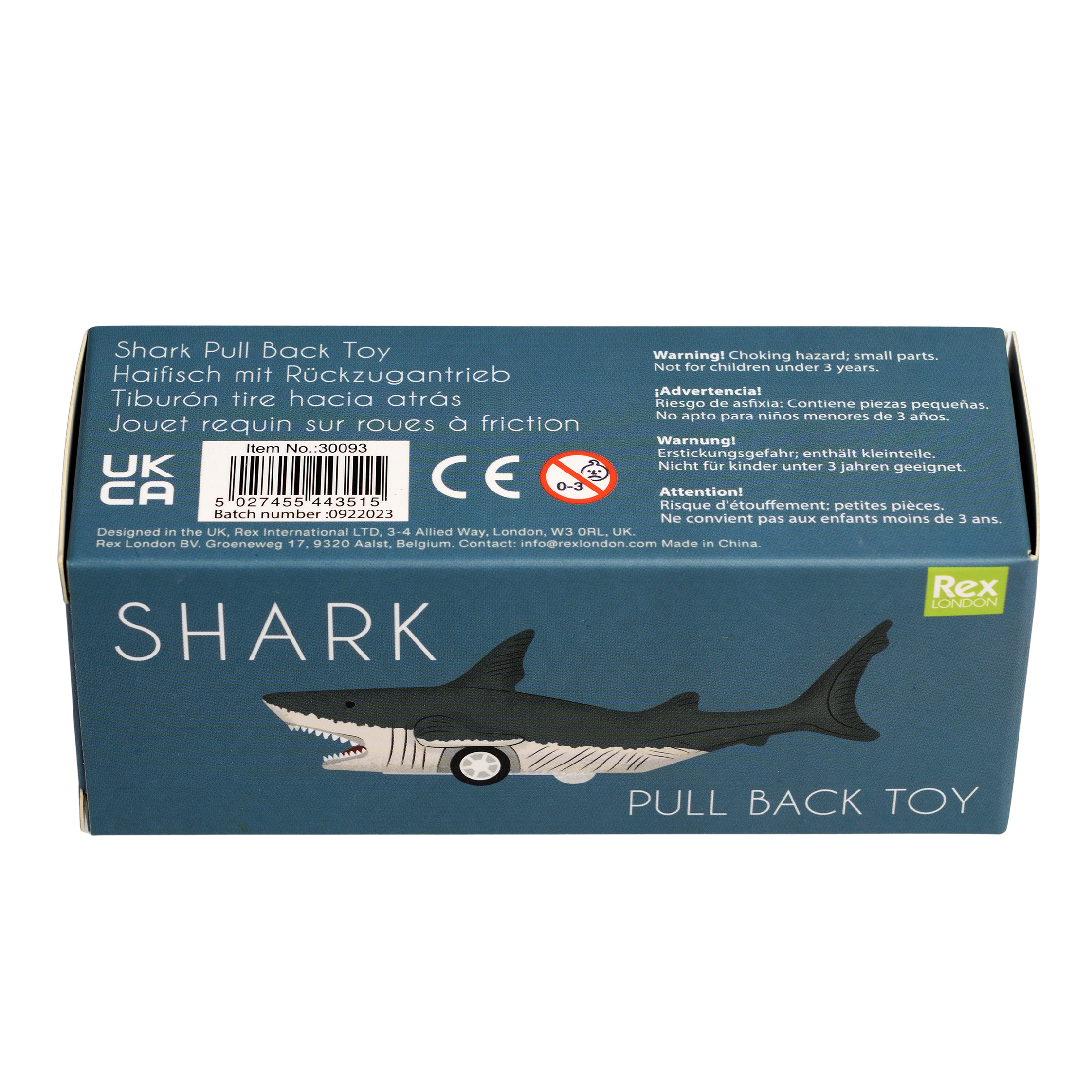 shark pull back toy