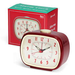 réveil retro rouge