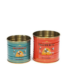 mini storage tins (set of 2) - honey